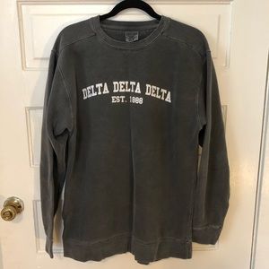 Delta Delta Delta crew neck sweatshirt